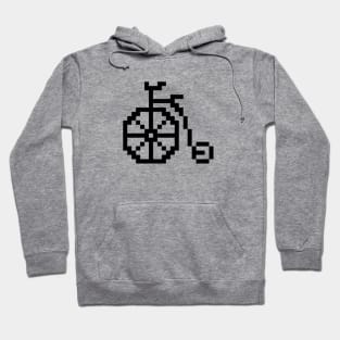 Hipster Bicycle Pixel Art Hoodie